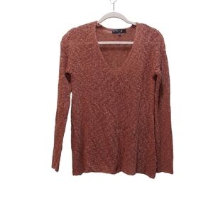 Mak Ladies Long Sleeve V-neck Sweater